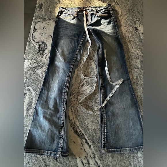 ARIYA Size 11/12 Bootcut Jeans – Light Wash Embroidered Flap Pockets Western - Picture 3 of 10